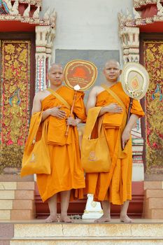 the ordination ceremony that change the Thai young men to be the new monks