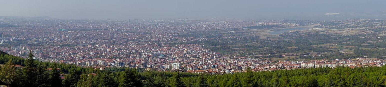 Denizli panoramic view from above