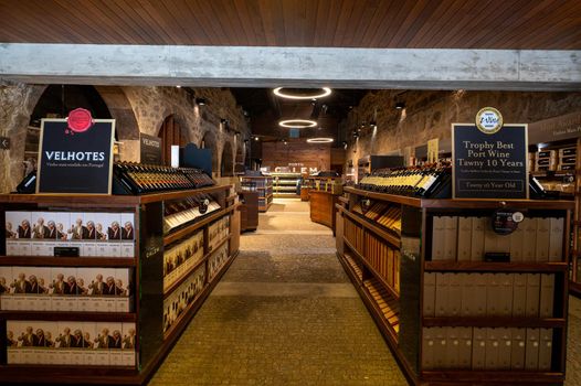 Porto, Portugal. 2022 May 05 . Calem winery in Gaia in the city of Porto in Portugal in the summer of 2022.
