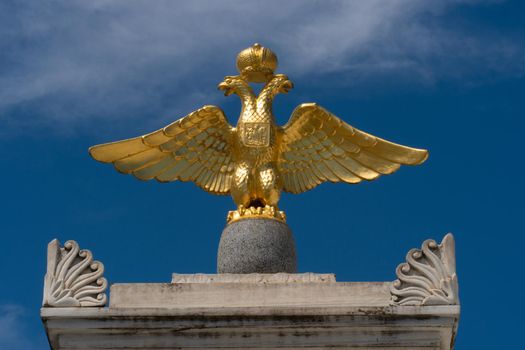 Russia russian karaim state symbol eagle official federation sign background, for 3d famous from kremlin from empire stairs, vacation hd. Motion winter tourist,