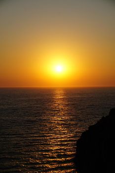 Sunset in Kusadasi Turkey scenic scenery at dusk