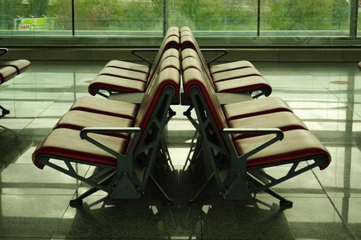 7 May 2022 Ankara Turkey. Empty airport terminal at Esenboga airport