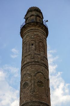 Artuklu Mardin, Turkey 7 May 2022 Mardin landscape at sunset with minaret of Ulu Cami, also known as Great mosque of Mardin