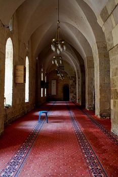 Artuklu Mardin, Turkey 7 May 2022 Interior of Ulu Cami, also known as Great mosque of Mardin