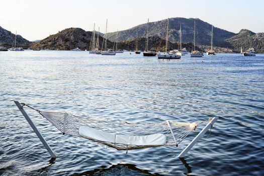 Hammock on the sea vacation destination