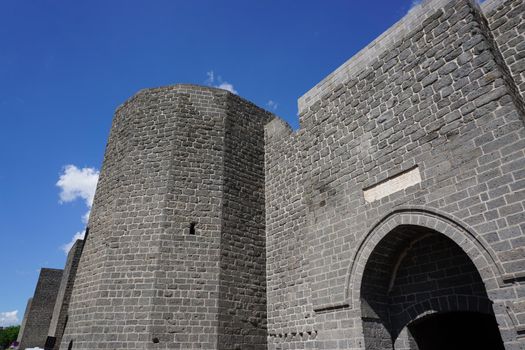 8 May 2022 Diyarbakir Turkey. City Walls of Diyarbakir Sur ici in Diyarbakir