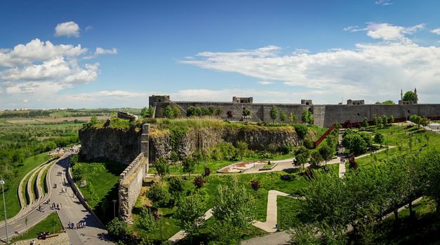 8 May 2022 Diyarbakir Turkey. City Walls of Diyarbakir Sur ici in Diyarbakir