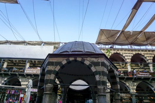 8 May 2022 Diyarbakir Turkey. Hasan Pasha han bazaar in Diyarbakir