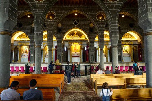 8 May 2022 Diyarbakir Turkey. Surp Giragos Armenian church in Diyarbakir