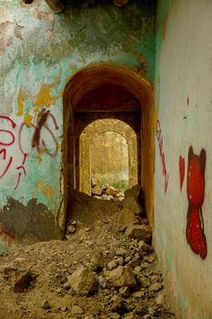 9 May 2022 Derik Mardin Turkey. Ruined church in Derik Mardin