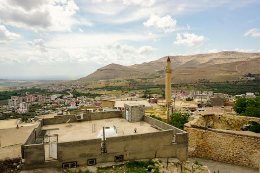 9 May 2022 Derik Mardin Turkey. Derik cityscape on a sunny day