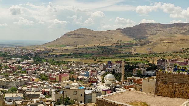 9 May 2022 Derik Mardin Turkey. Derik cityscape on a sunny day