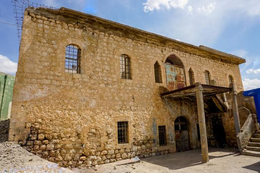 9 May 2022 Derik Mardin Turkey. Ancient Guesthouse in Derik Mardin Turkey