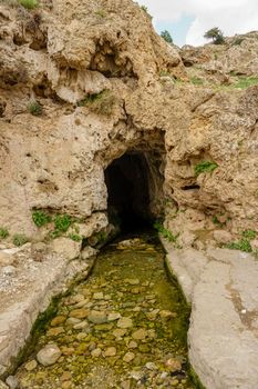 Gap waterfall pond in Derik Mardin Turkey