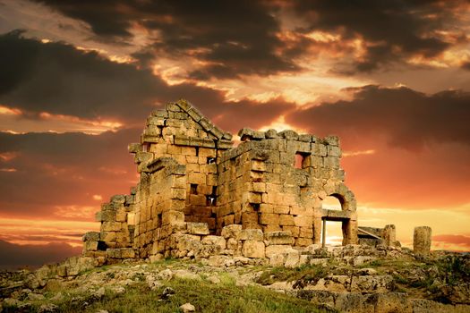 8 May 2022 Diyarbakir Turkey. Zerzevan castle border headquarters of the Roman Empire