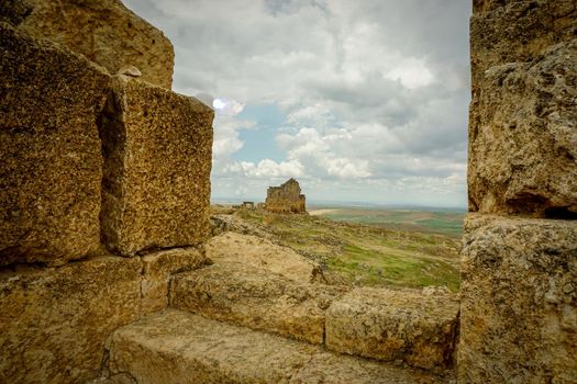 8 May 2022 Diyarbakir Turkey. Zerzevan castle border headquarters of the Roman Empire