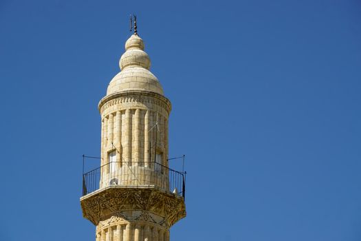 11 May 2022. Şırnak Nusaybin Turkey. Zeynel Abidin mosque and turbe in Nusaybin