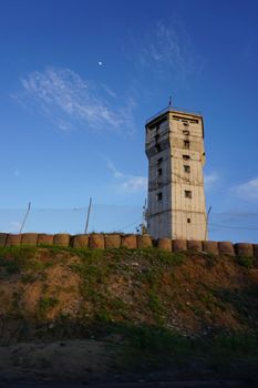 Military watchtower in Cizre Turkey