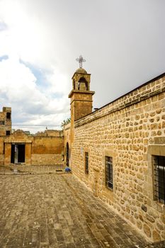 12 May 2022 Midyat Mardin Turkey. Mor Saint Barsavmo Church in Midyat Turkey