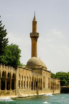 14 May 2022 Sanliurfa Turkey. Urfa Balikligol Halil ul Rahman mosque at Sanliurfa Turkey