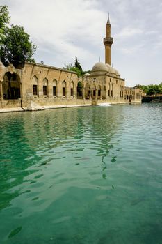 14 May 2022 Sanliurfa Turkey. Urfa Balikligol Halil ul Rahman mosque at Sanliurfa Turkey