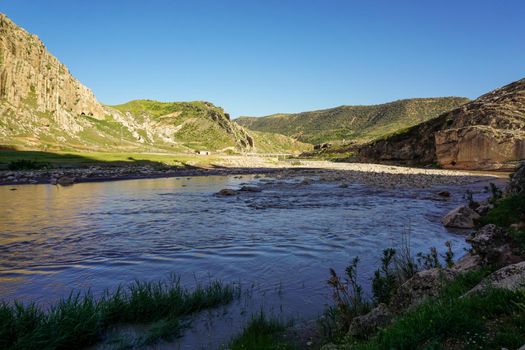 Cudi Gabar mountains Kasrik Pass and botan river between Cizre and Sirnak in South East Region of Turkey