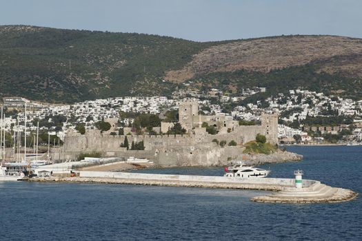 Bodrum Castle in Bodrum Town, Mugla, Turkey