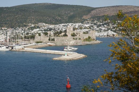 Bodrum Castle in Bodrum Town, Mugla, Turkey