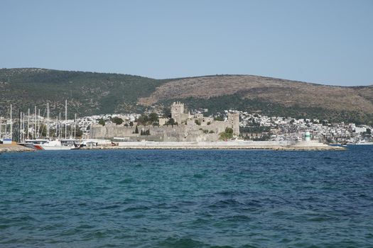 Bodrum Castle in Bodrum Town, Mugla, Turkey