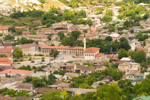 Bakhchisaray town monastery assumption crimea cave old tourism architecture history, from religion monument for green from crimean museum, khan tower. Faith christ cliff, historical