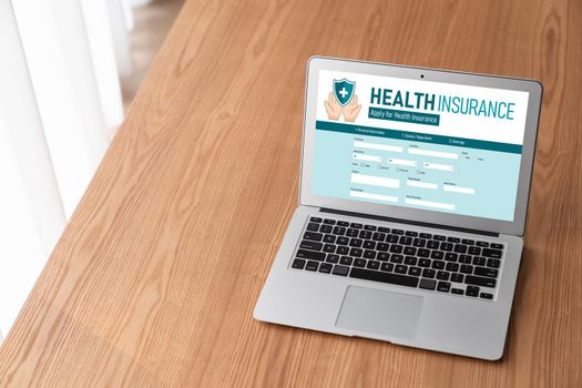 Health insurance web site modish registration system for easy form filling