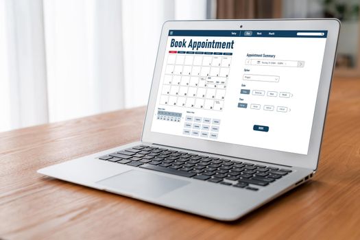 Online applointment booking calendar for modish regristration on the internet website