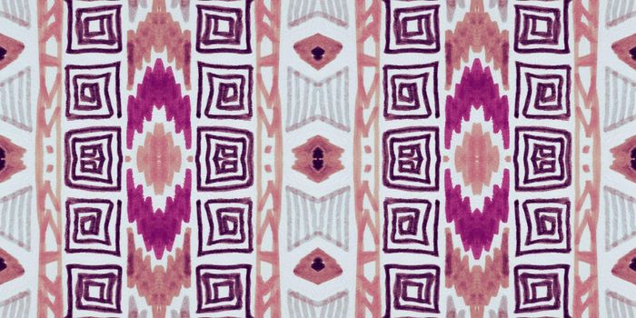 Grunge tribal ribbon. Traditional maya design for fabric. Mexico native illustration. Hand drawn tribal ribbon. Seamless ethnic pattern. Vintage aztec background. Abstract navajo print.