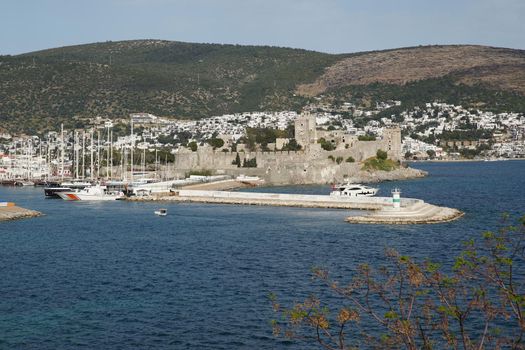 Bodrum Castle in Bodrum Town, Mugla, Turkey