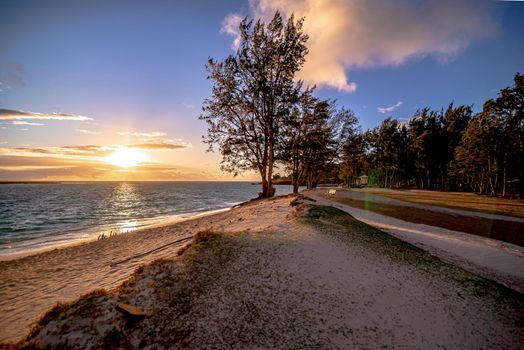 Lanikai Beach, Kailua, Oahu, Hawaii at sunrise