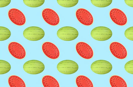 Watermelon pattern design. Great for fabric, textile, wrapping paper. 3d-rendering.