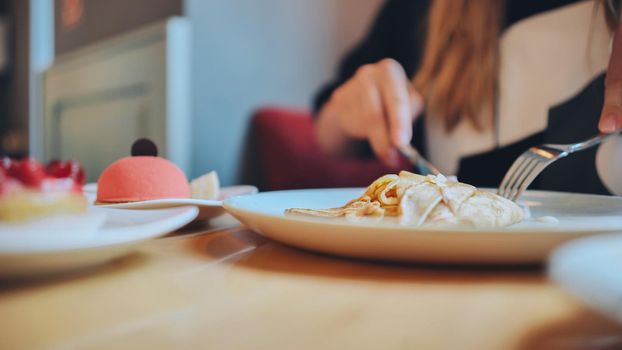 A table of cakes and coffee at a girl's breakfast