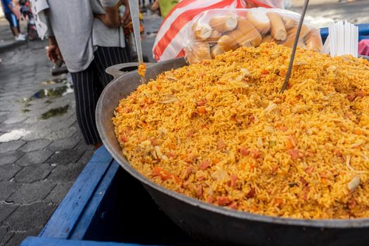 Typical dish from Managua Nicaragua known as Valencian rice