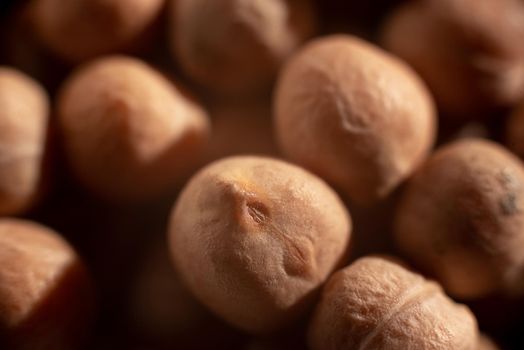 Healthy eating. chickpeas for a healthy diet in close-up. Extreme closeup. Superfood. Healthy, gluten-free meals