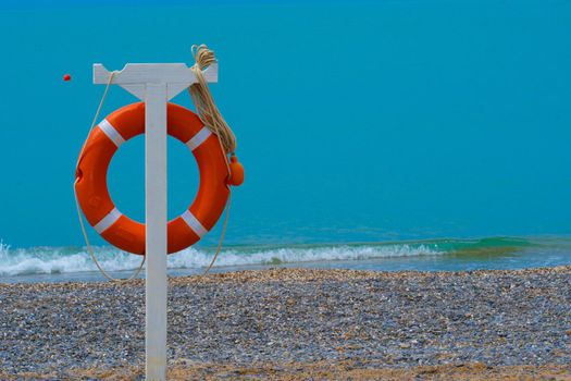 Life sunset sos danger red buoy equipment lifebuoy rescue save, for assistance safety from survival from preserver guard, belt resort. Negative sardinia hand, part