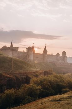 Ukraine Kamyanets Podilsk April 5 2018: Kamyanets-Podilskiy fortress