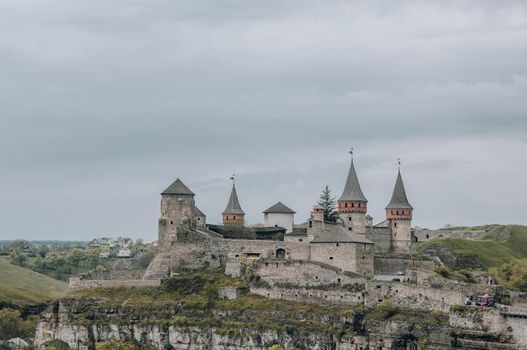 Ukraine Kamyanets Podilsk April 4 2018: Kamyanets-Podilskiy fortress