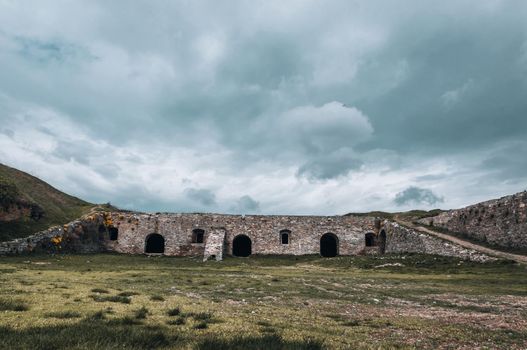 Ukraine Kamyanets Podilsk April 4 2018: Kamyanets-Podilskiy fortress