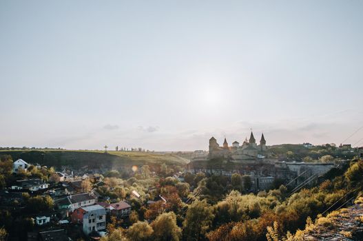 Ukraine Kamyanets Podilsk April 5 2018: Kamyanets-Podilskiy fortress