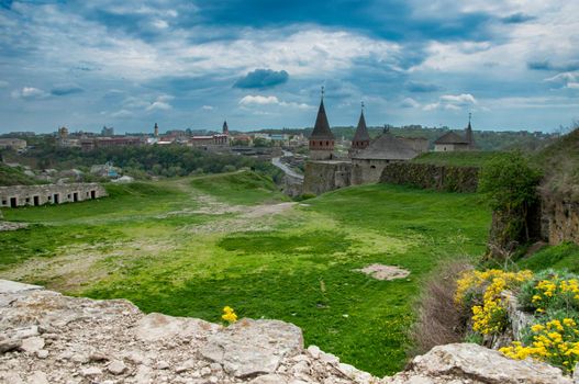 Kamianets-Podilskyi fortress view
