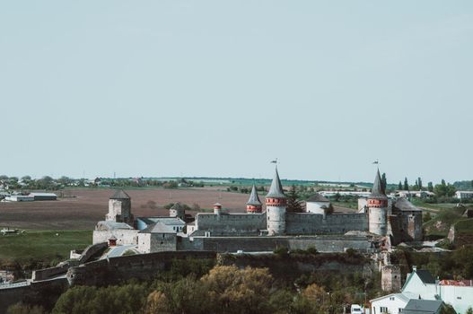 Ukraine Kamyanets Podilsk April 5 2018: Kamyanets-Podilskiy fortress