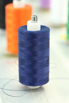 reels of thread on Machine embroider