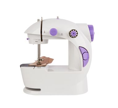 Sewing machine isolated on a white background