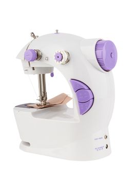 Sewing machine isolated on a white background