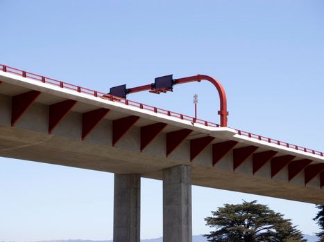 San Francisco - June 17, 2013:  New 101 Highway bridge in the Air.